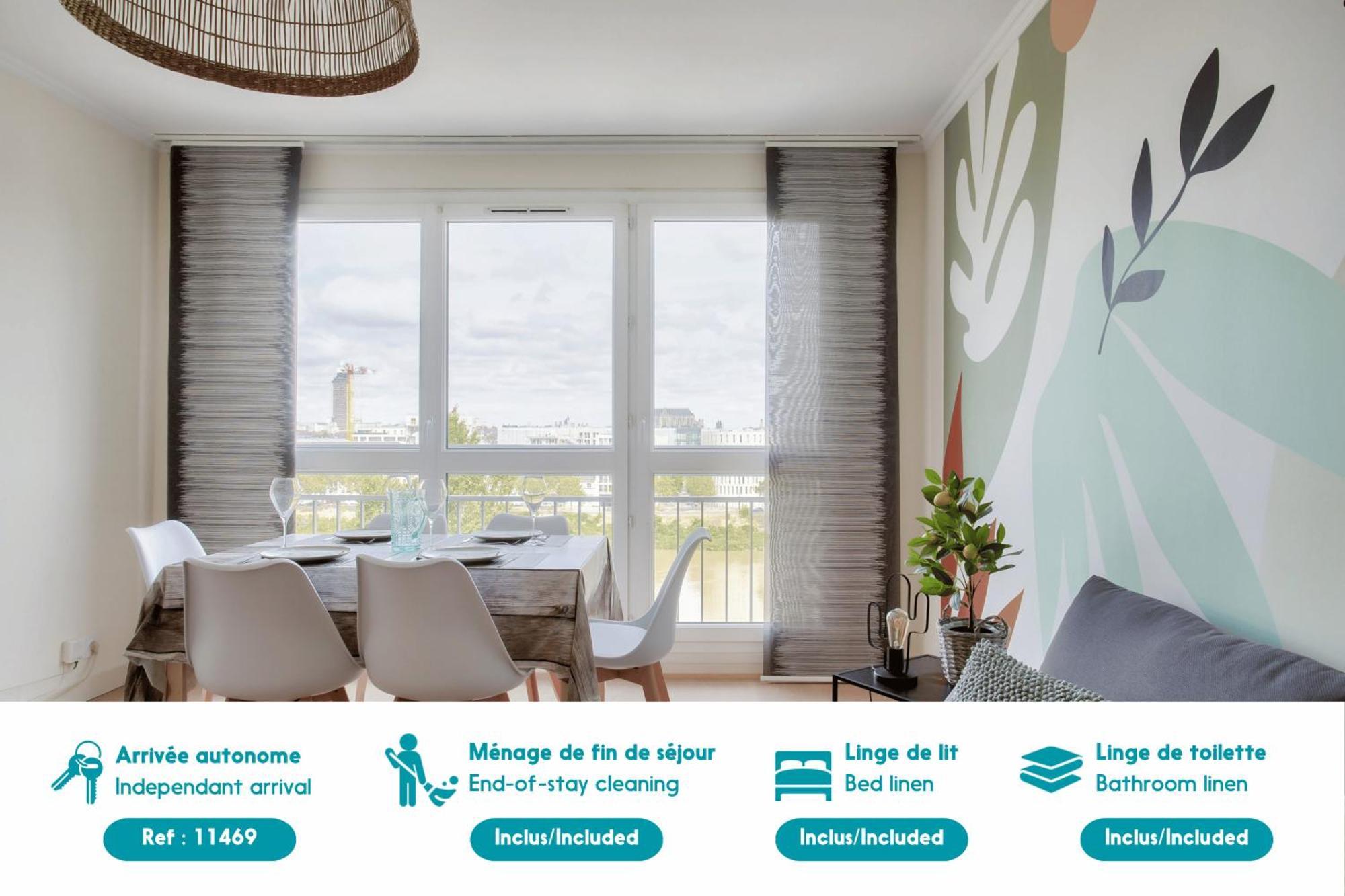 Escapade Sur L'Ile De Nantes Avec Vue Sur La Loire Apartment Ngoại thất bức ảnh